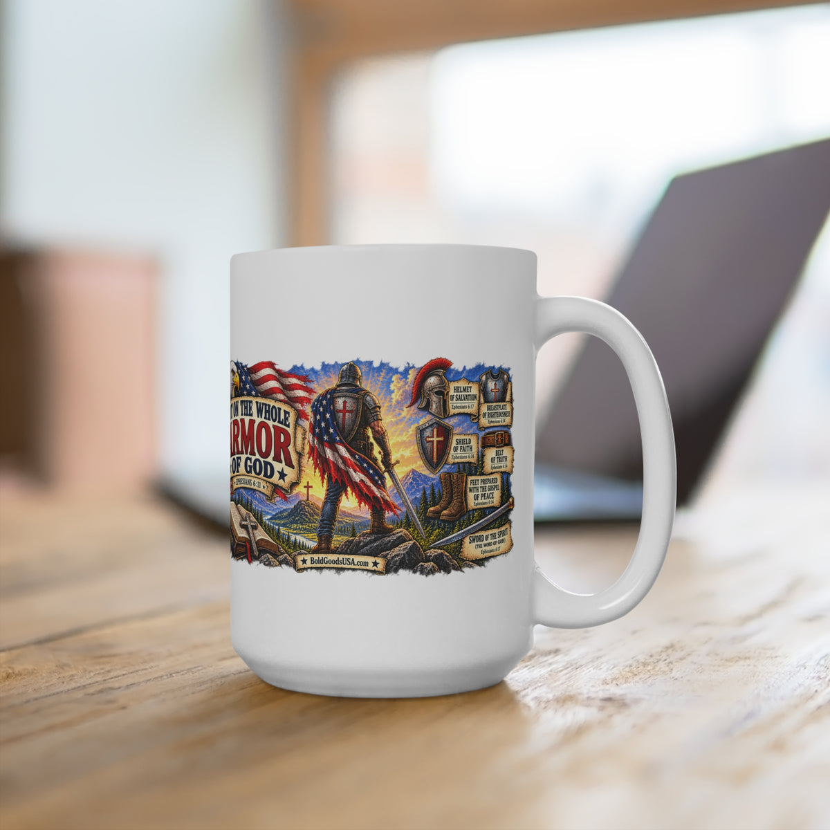 Armor of God - Christian Patriotic 15oz Mug