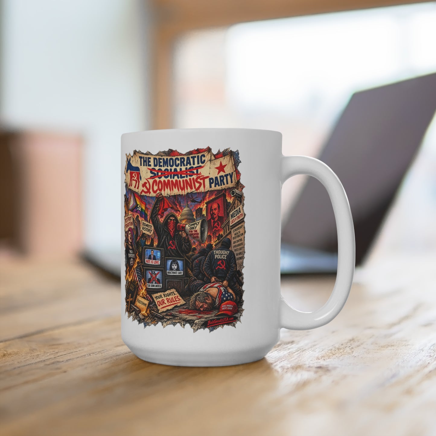 The Democratic Socialist/Communist Party – Political Satire 15oz Mug
