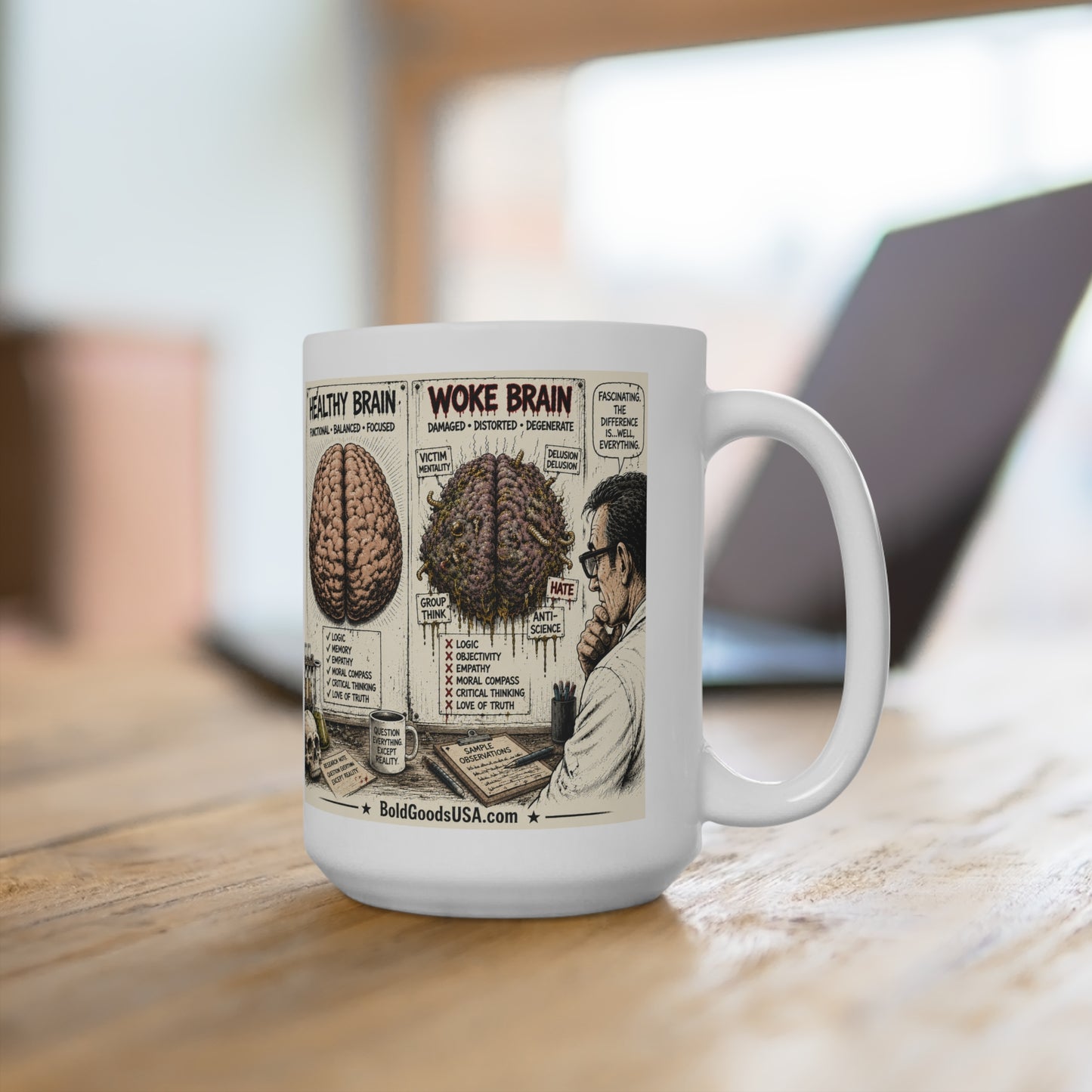 Woke Brain - Political Satire 15oz Mug