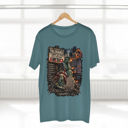 Tolerance – Political Satire Graphic T-Shirt | Front Print