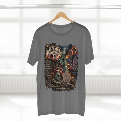 Tolerance – Political Satire Graphic T-Shirt | Front Print