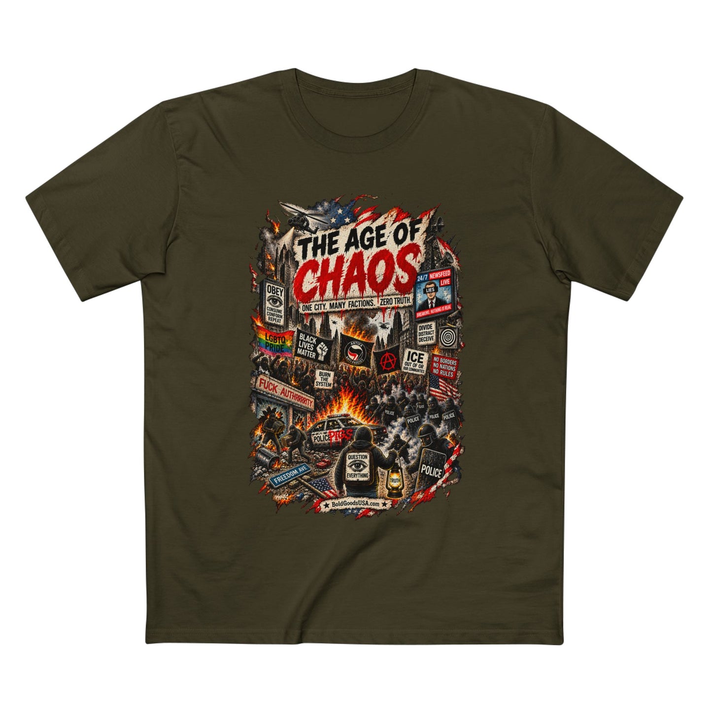 The Age of Chaos - Graphic T-Shirt | Front Print