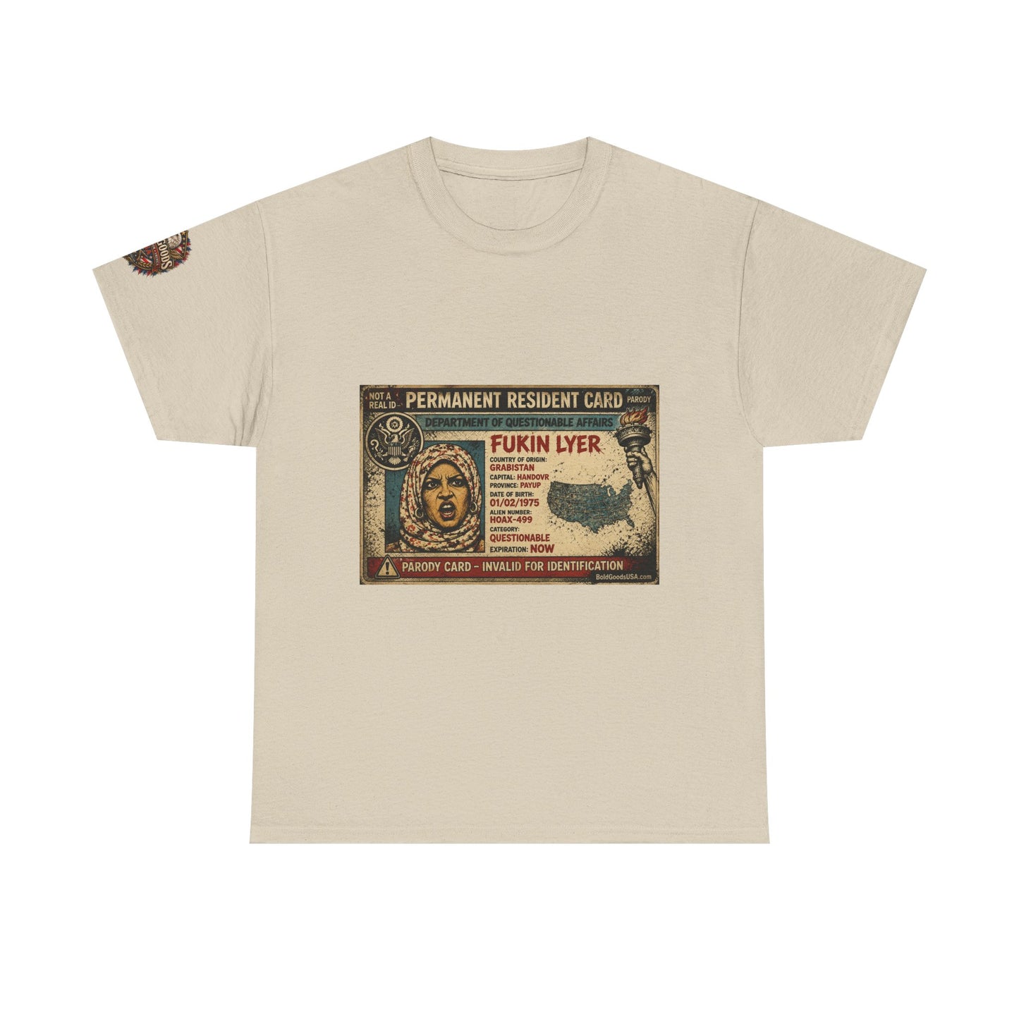 Fukin Lyer – Political Satire Graphic T-Shirt | Front Print + Sleeve Logo