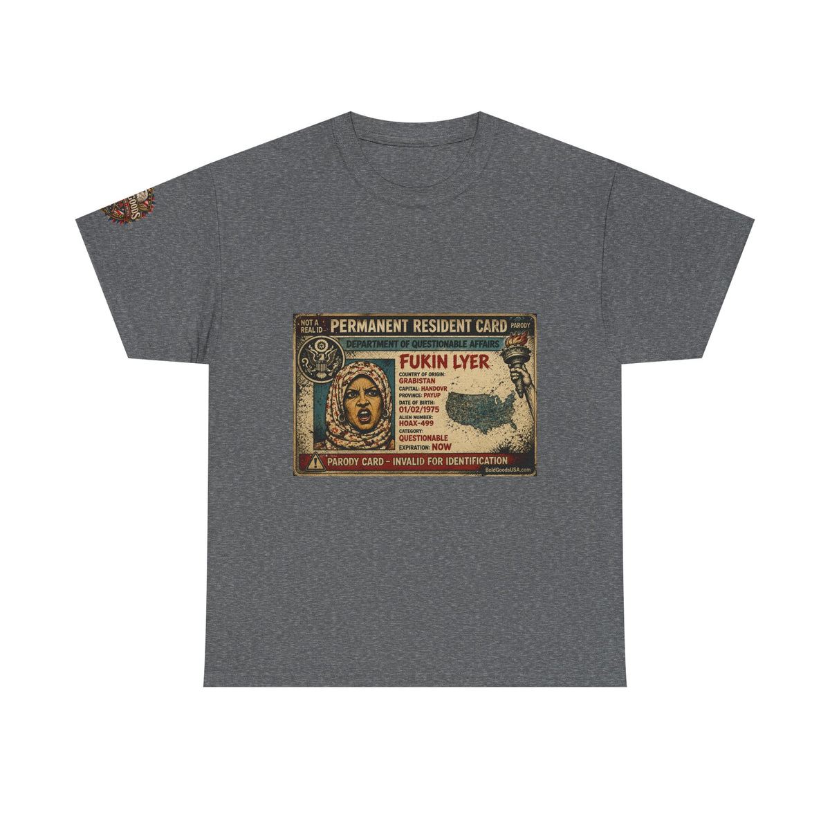 Fukin Lyer – Political Satire Graphic T-Shirt | Front Print + Sleeve Logo