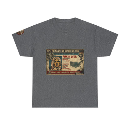 Fukin Lyer – Political Satire Graphic T-Shirt | Front Print + Sleeve Logo