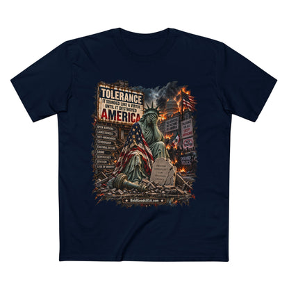 Tolerance – Political Satire Graphic T-Shirt | Front Print