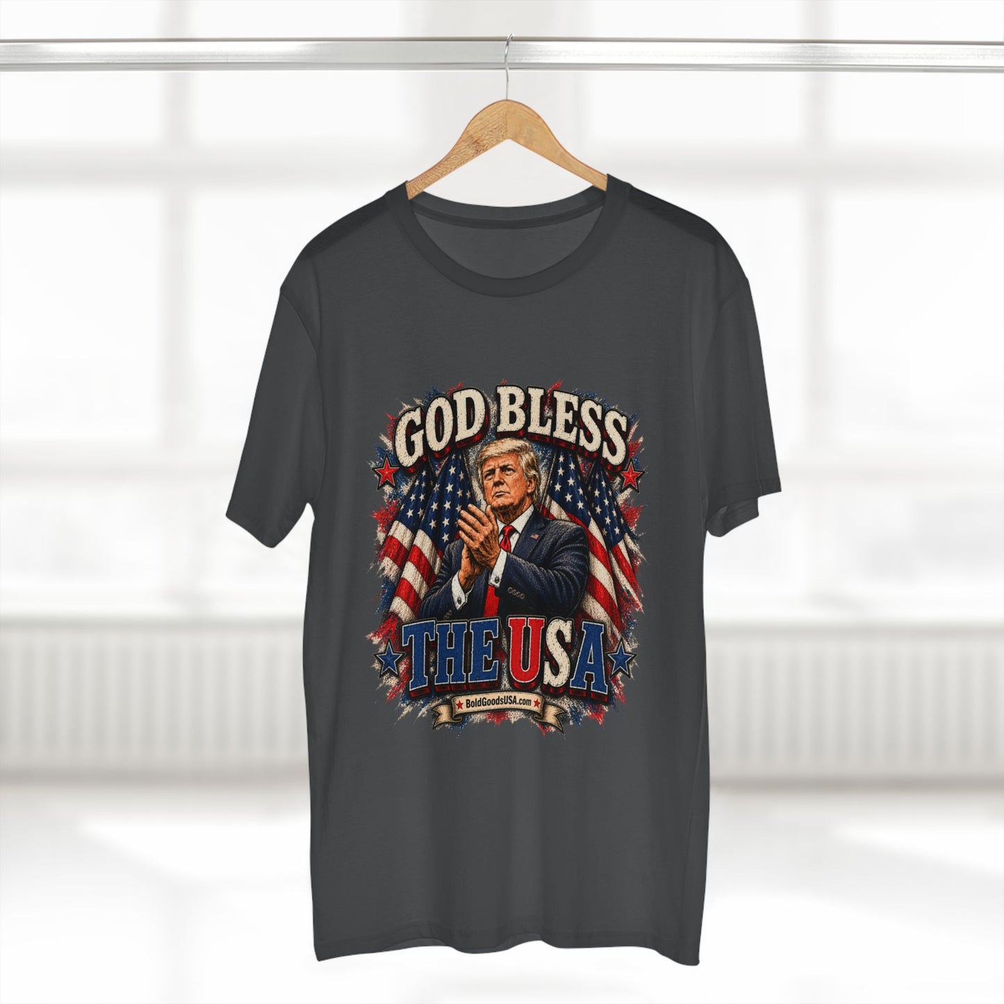 God Bless The USA – Patriotic Graphic T-Shirt | Front Print