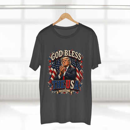 God Bless The USA – Patriotic Graphic T-Shirt | Front Print