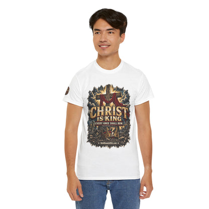 Christ is King –  Graphic T-Shirt | Front Print + Sleeve Logo