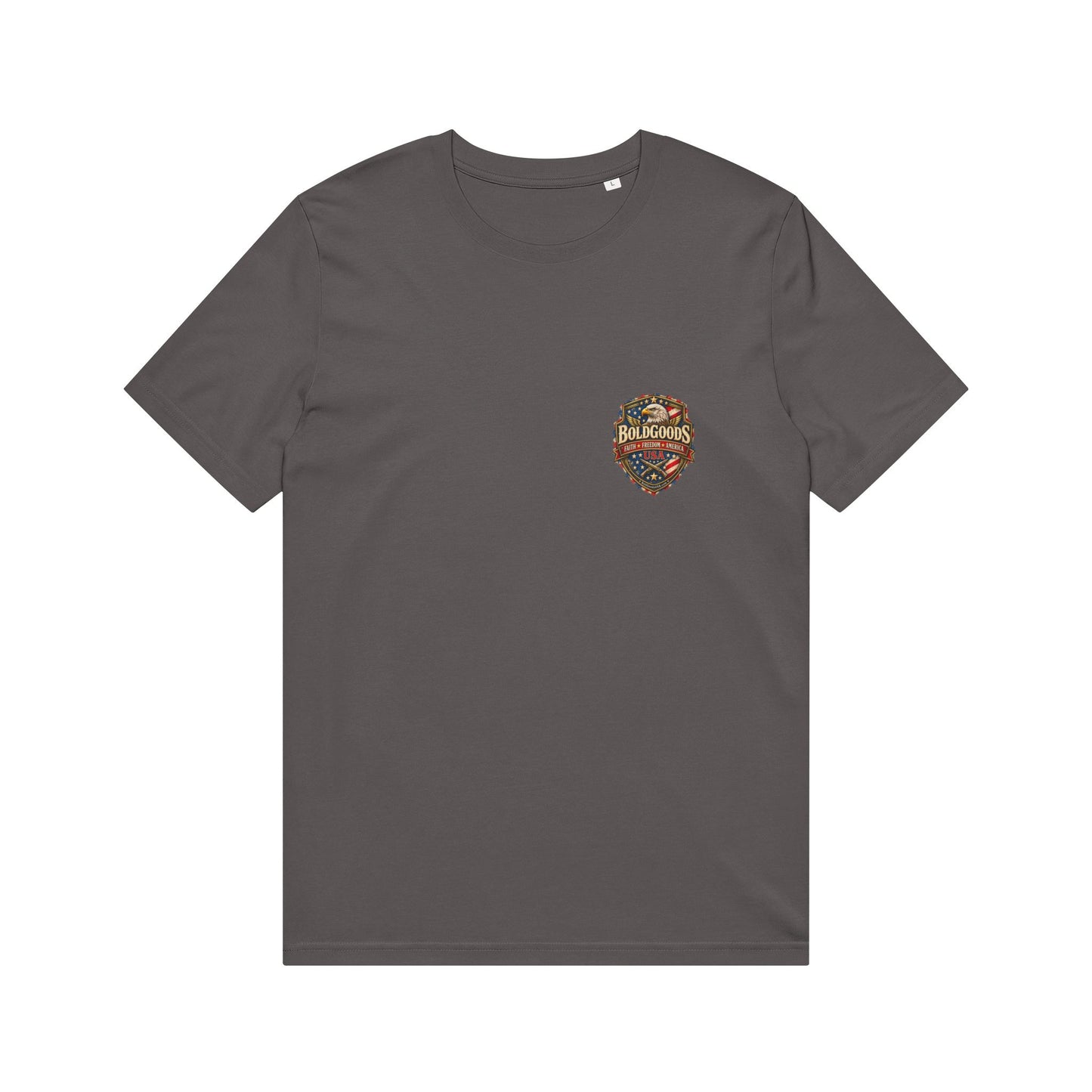 Blessed Is The Nation – Christian Patriotic Graphic T-Shirt | Back Print + Chest Logo