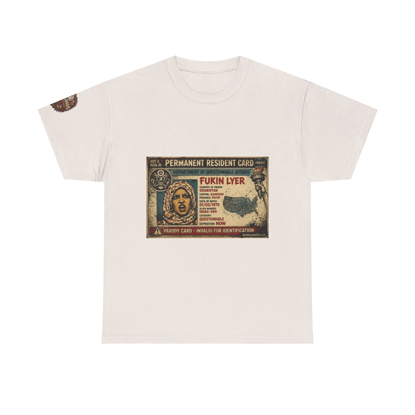 Fukin Lyer – Political Satire Graphic T-Shirt | Front Print + Sleeve Logo