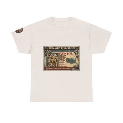 Fukin Lyer – Political Satire Graphic T-Shirt | Front Print + Sleeve Logo