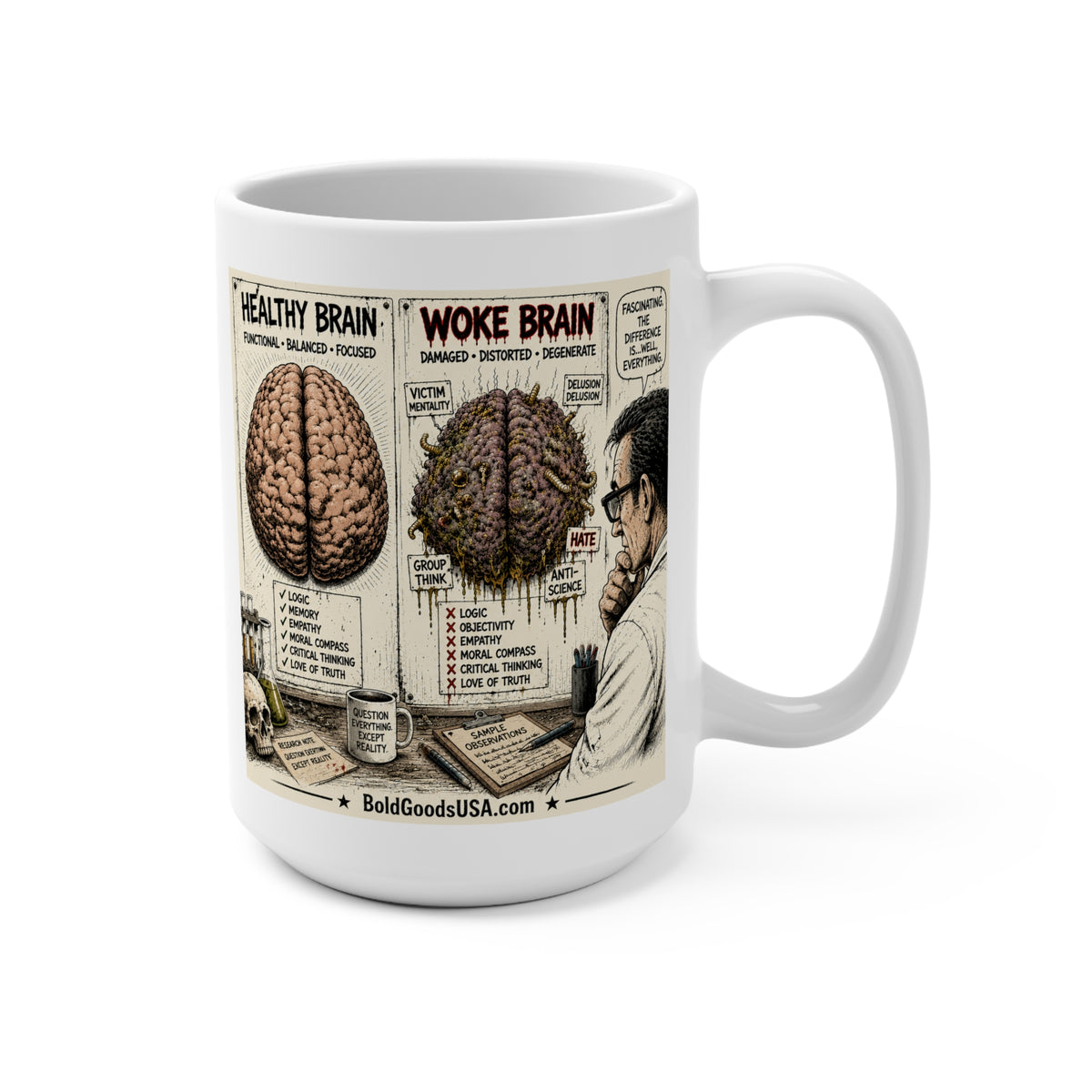 Woke Brain - Political Satire 15oz Mug