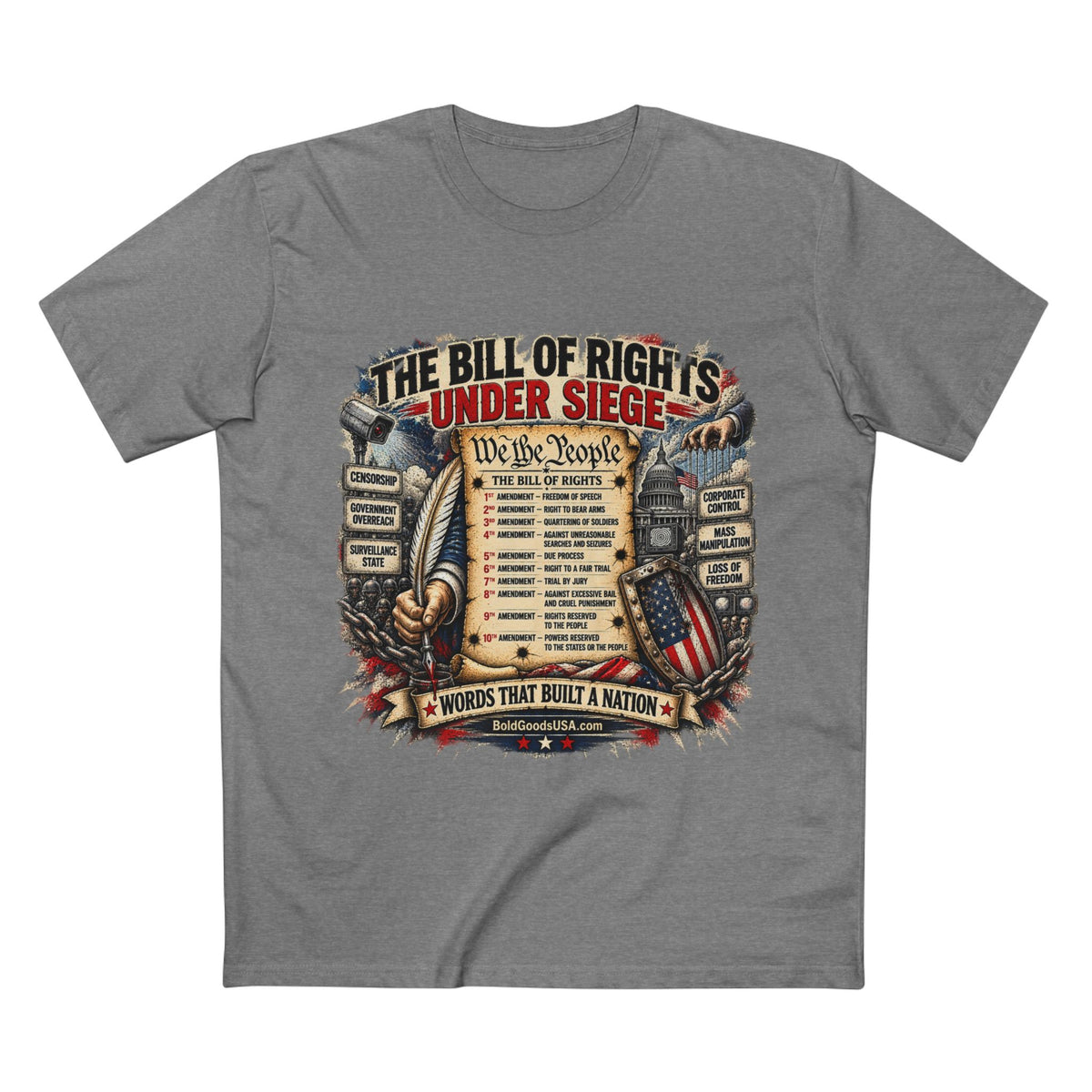 Bill of Rights - Political T-Shirt | Front Print