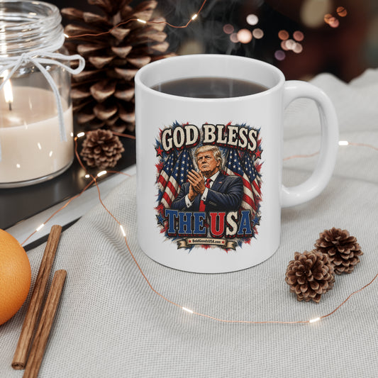 God Bless the USA - Patriotic 11 oz Mug