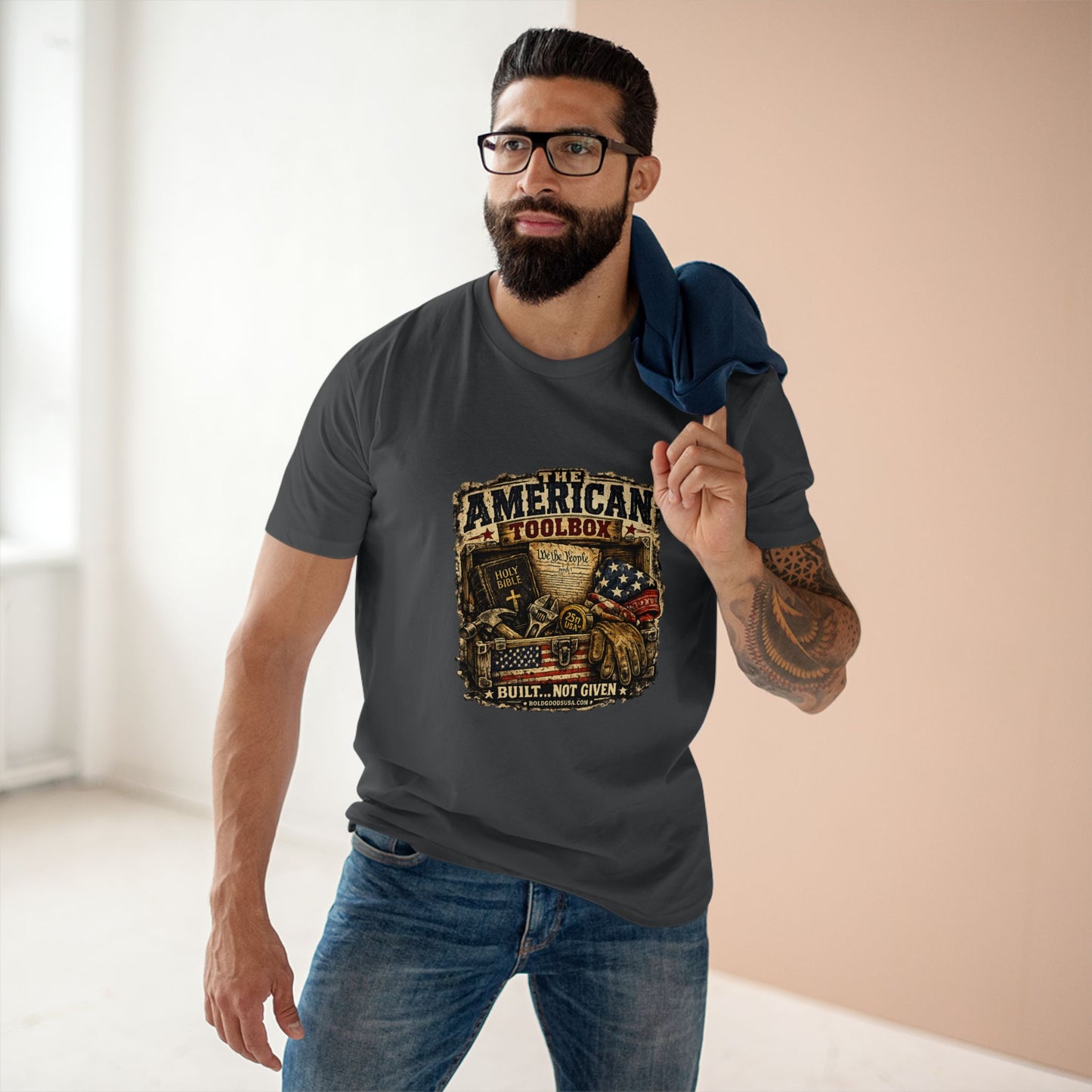 The American Toolbox – Patriotic Graphic T-Shirt | Front Print