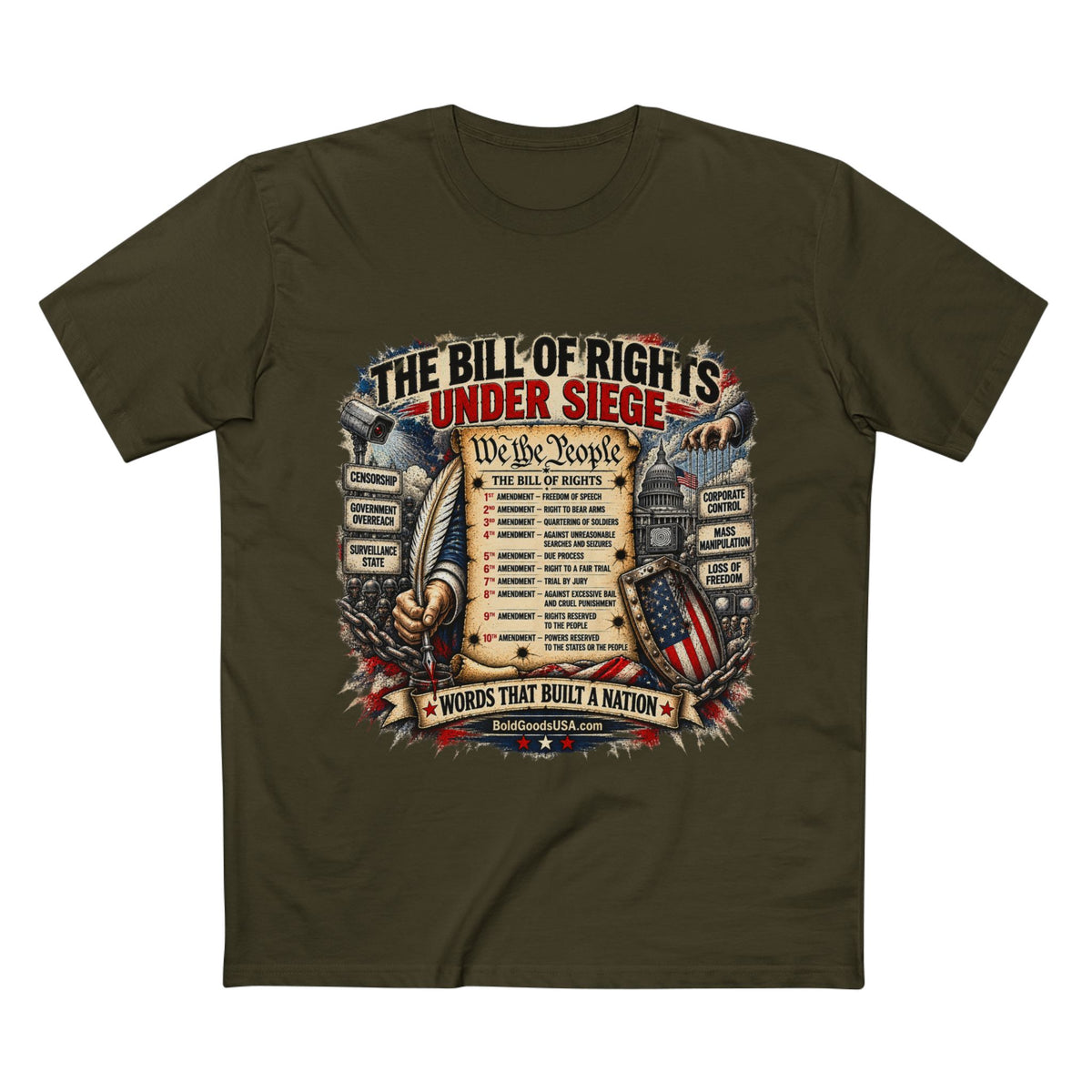 Bill of Rights - Political T-Shirt | Front Print
