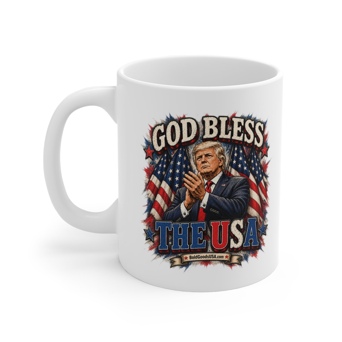 God Bless the USA - Patriotic 11 oz Mug