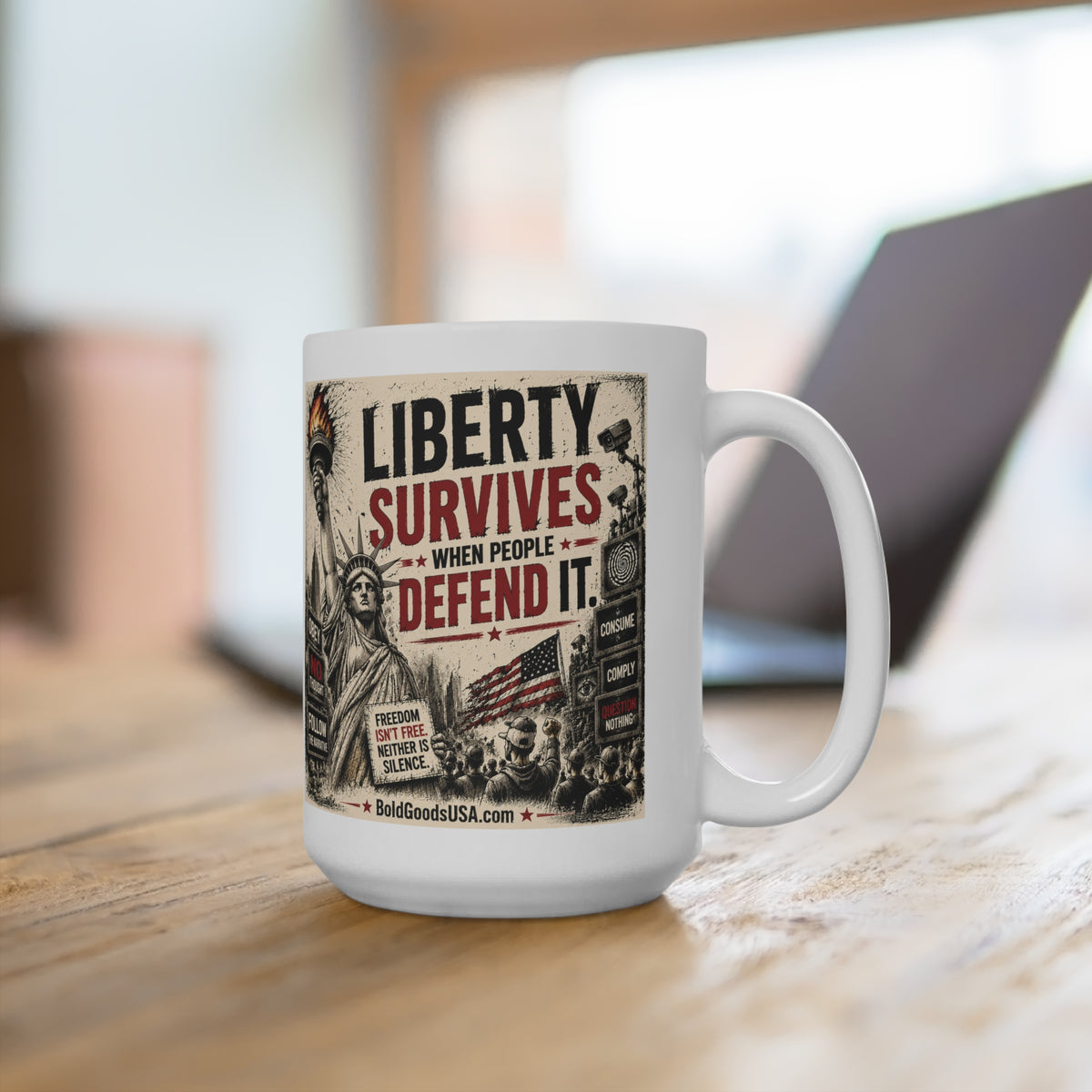 Freedom Isn't Free – Patriotic 15oz Mug