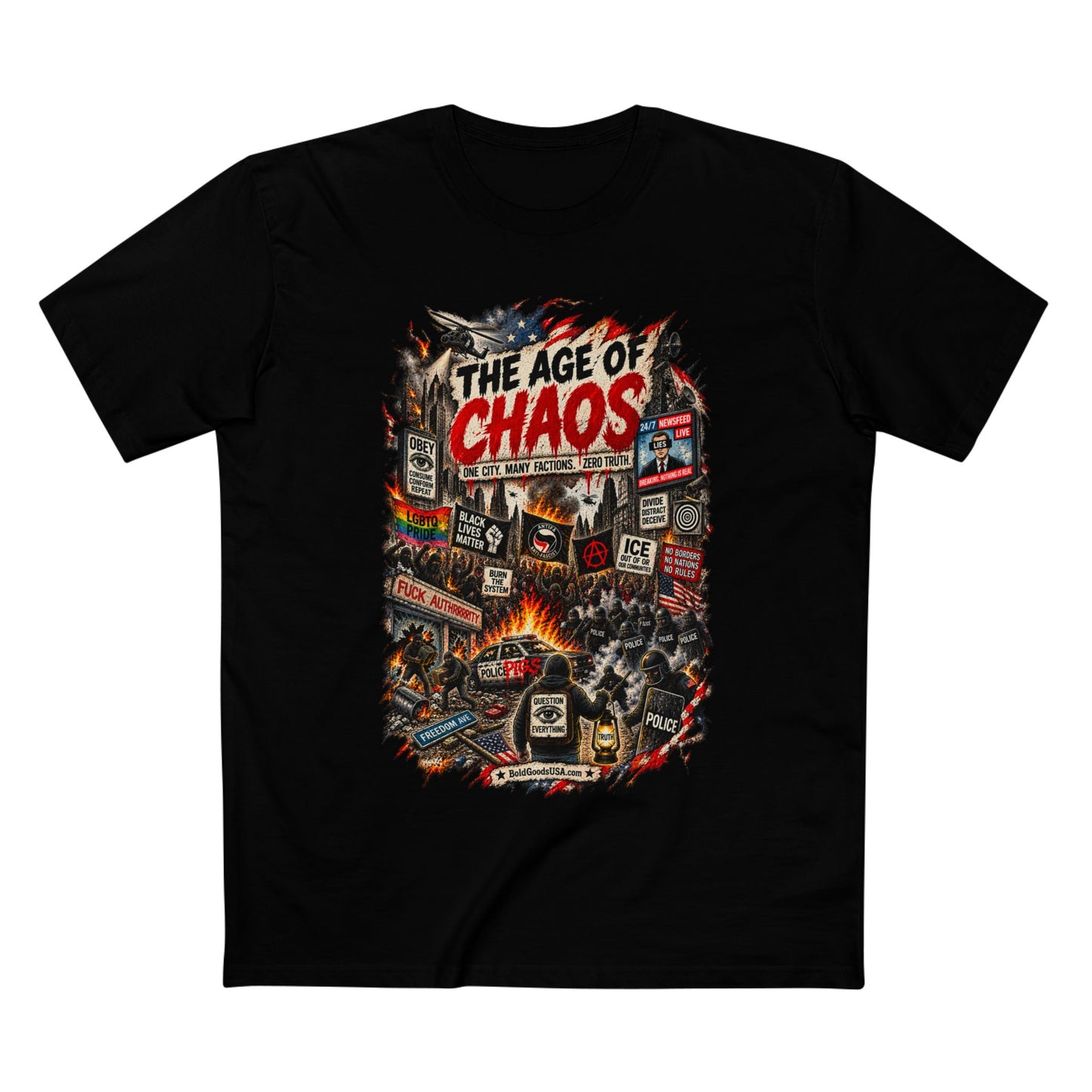 The Age of Chaos - Graphic T-Shirt | Front Print