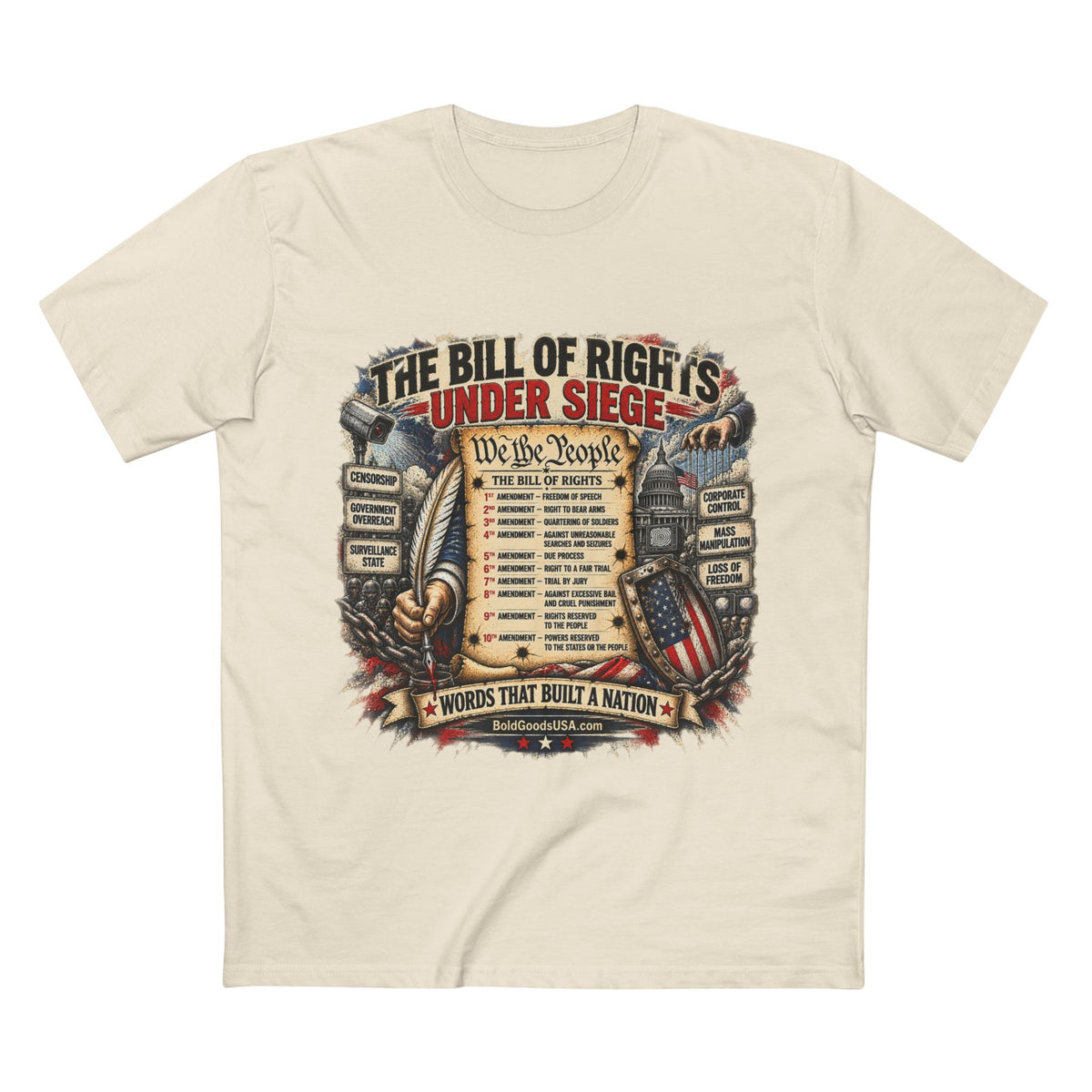 Bill of Rights - Political T-Shirt | Front Print