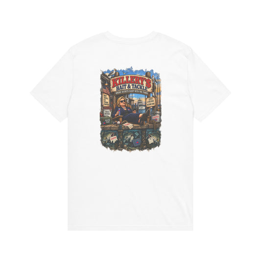 Killery Bait & Tackle – Political Satire Graphic T-Shirt | Back Print + Chest Logo