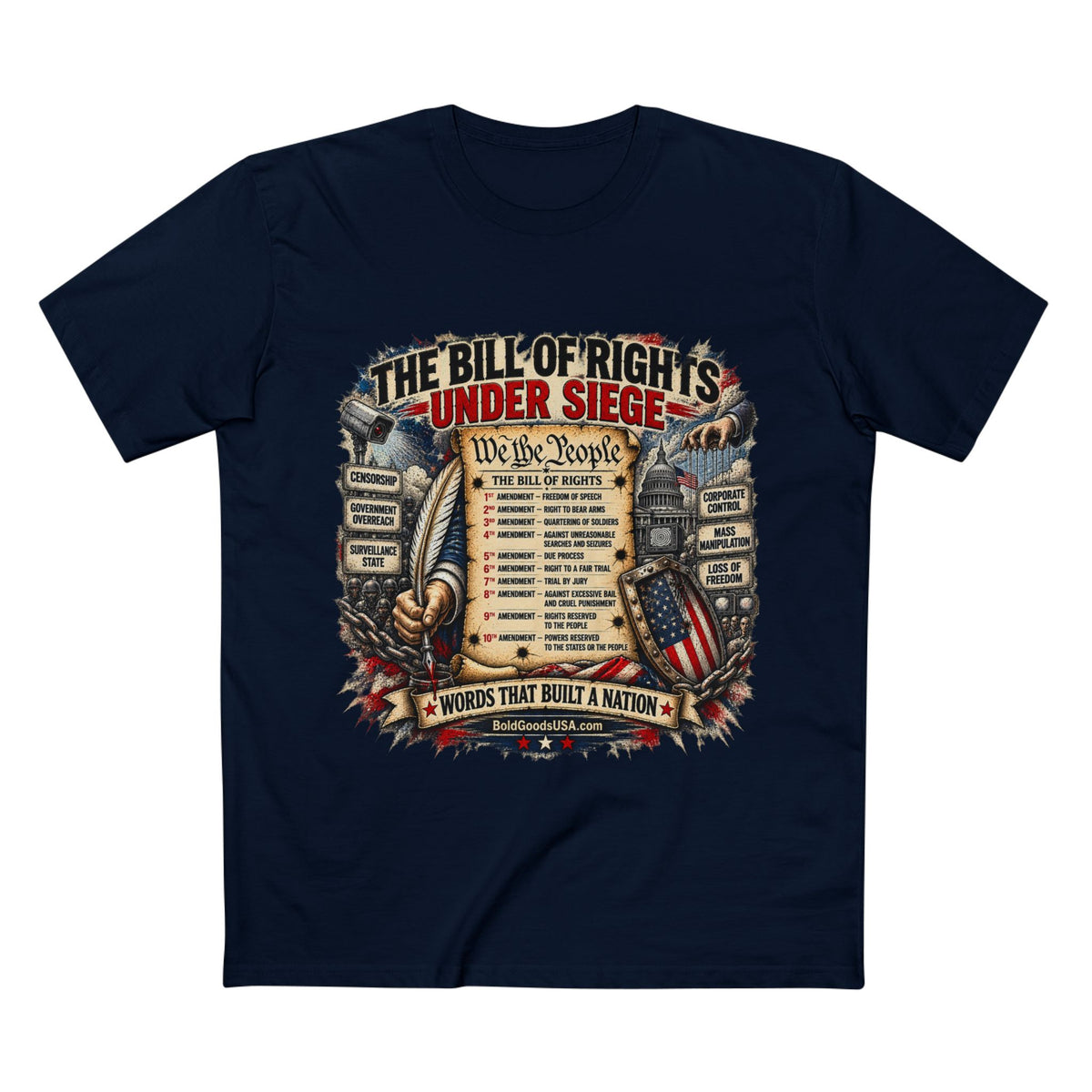 Bill of Rights - Political T-Shirt | Front Print