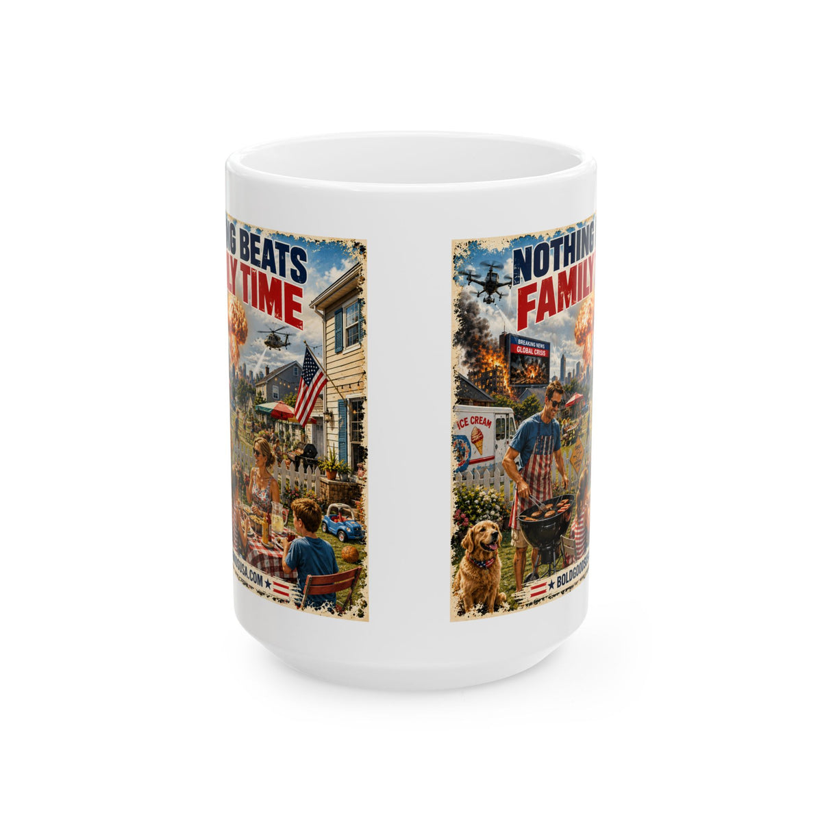 Nothing Beats Family Time –  Satire 11 oz / 15 oz Mug