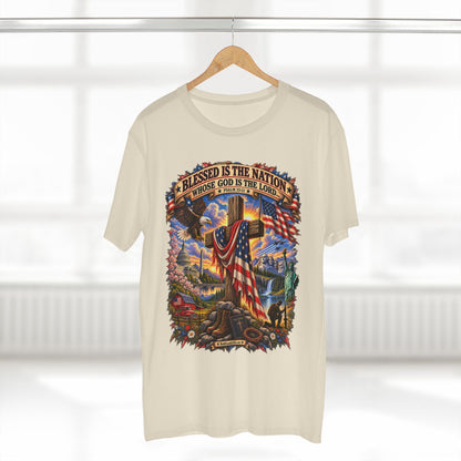 Blessed Is The Nation –  Graphic T-Shirt | Front Print