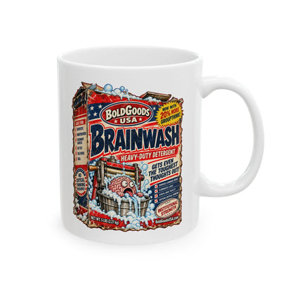 Bold Goods Brain Wash – Political Satire  11 oz / 15 oz Mug