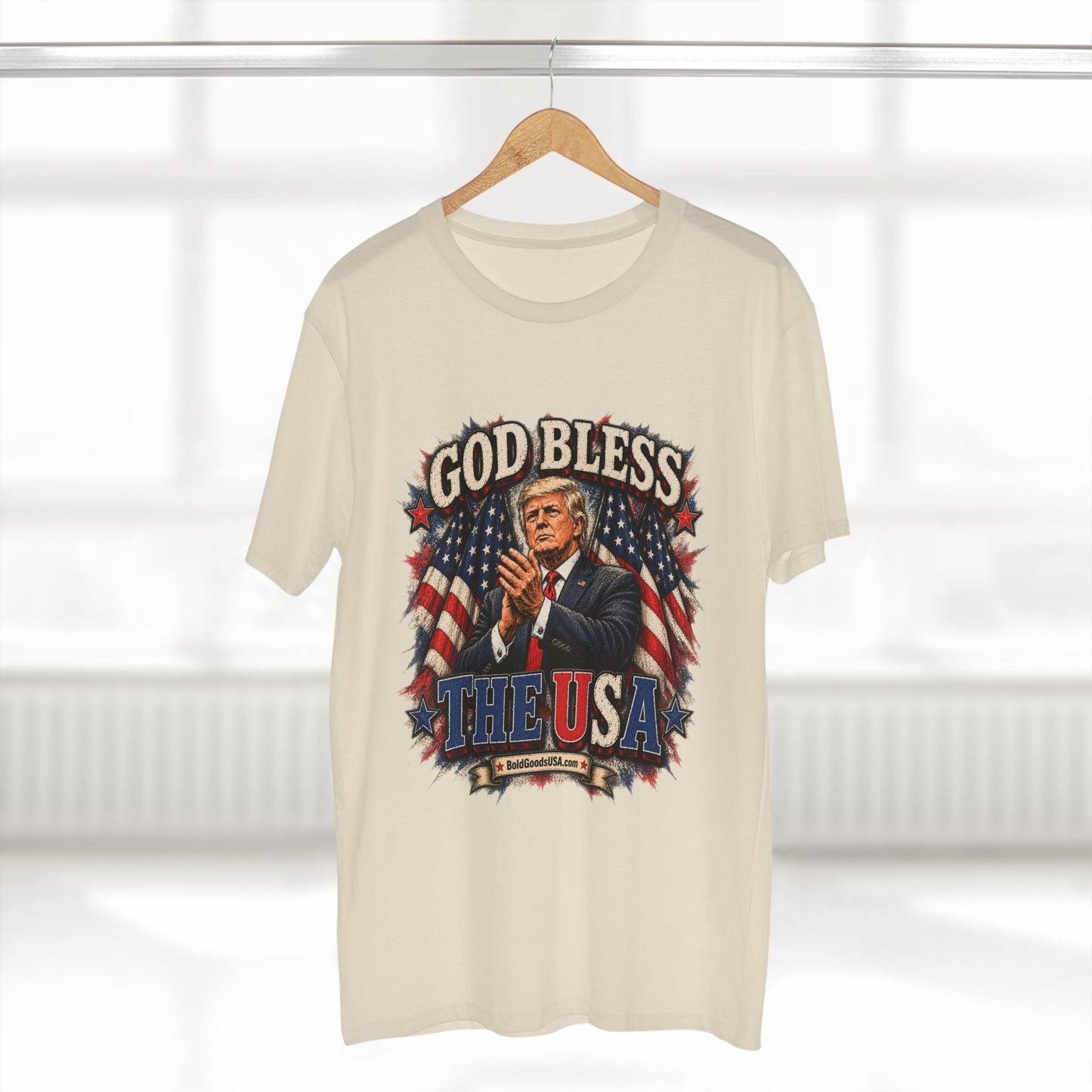 God Bless The USA – Patriotic Graphic T-Shirt | Front Print