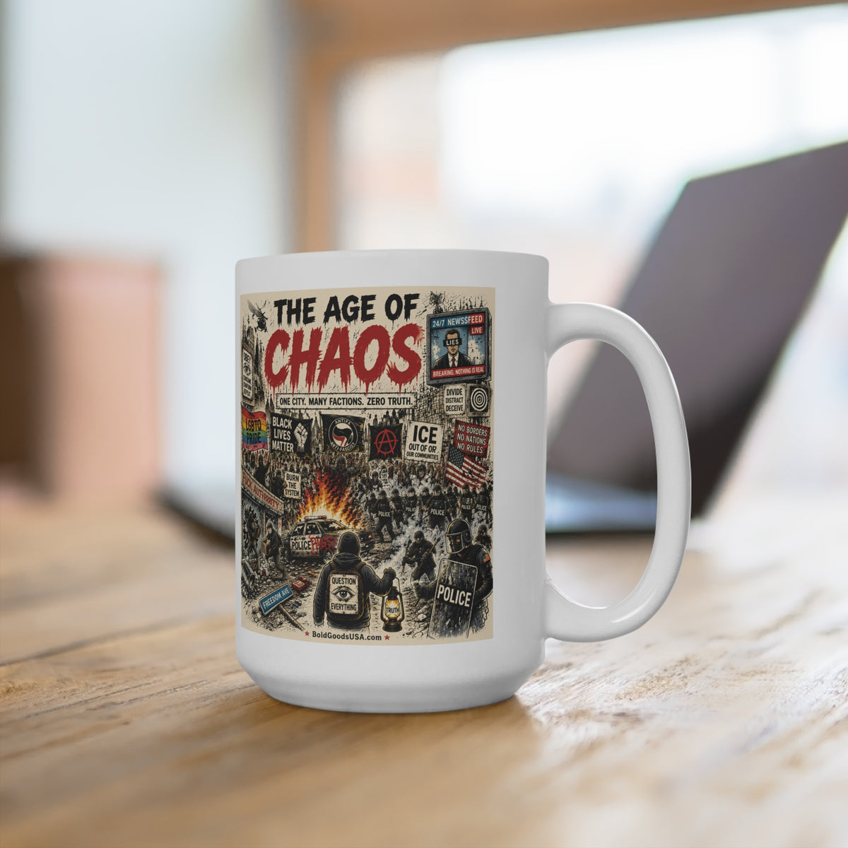 The Age of Chaos - Political Satire 15oz Mug