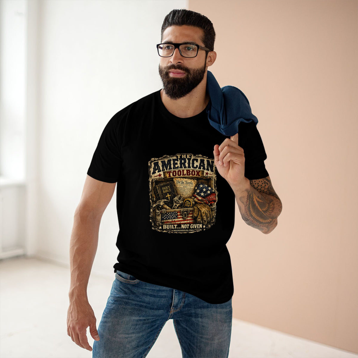 The American Toolbox – Patriotic Graphic T-Shirt | Front Print