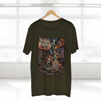 Tolerance – Political Satire Graphic T-Shirt | Front Print