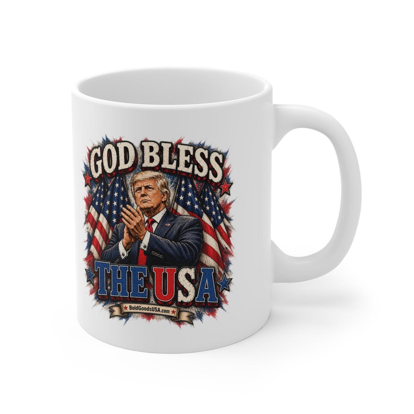 God Bless the USA - Patriotic 11 oz Mug