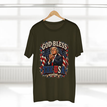God Bless The USA – Patriotic Graphic T-Shirt | Front Print