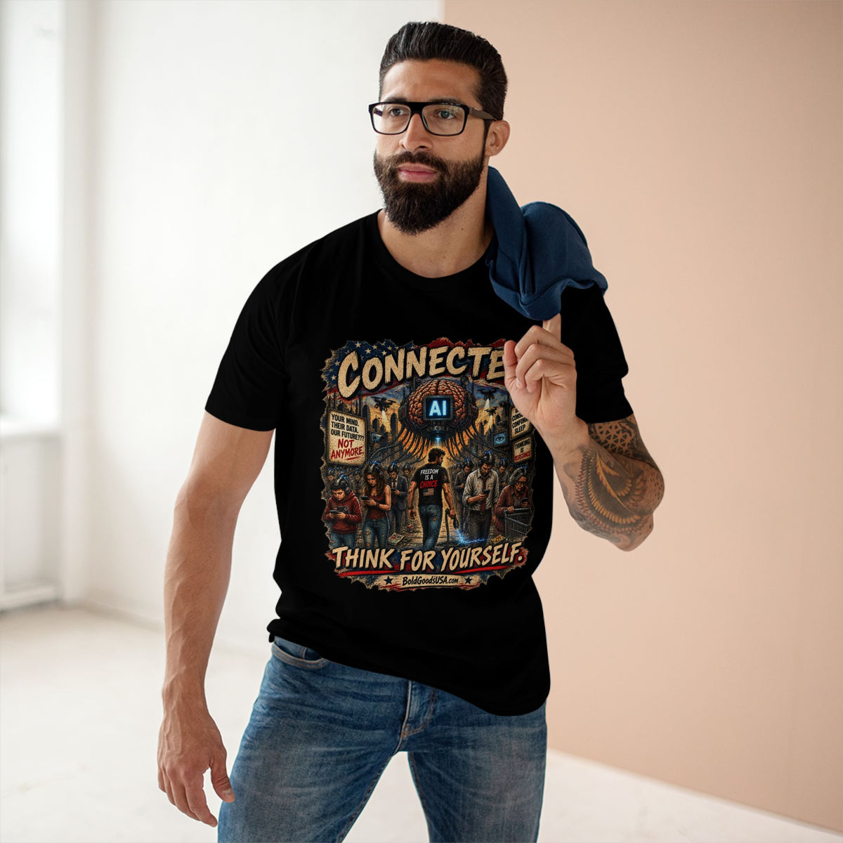 AI connected - Graphic T-Shirt | Front Print
