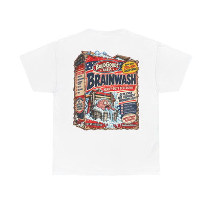 BG Brainwash – Political Satire T-Shirt | Back Print + Chest Logo