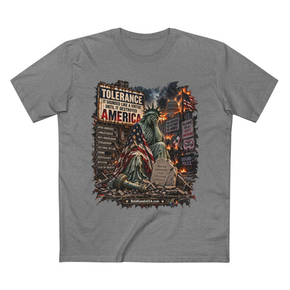 Tolerance – Political Satire Graphic T-Shirt | Front Print