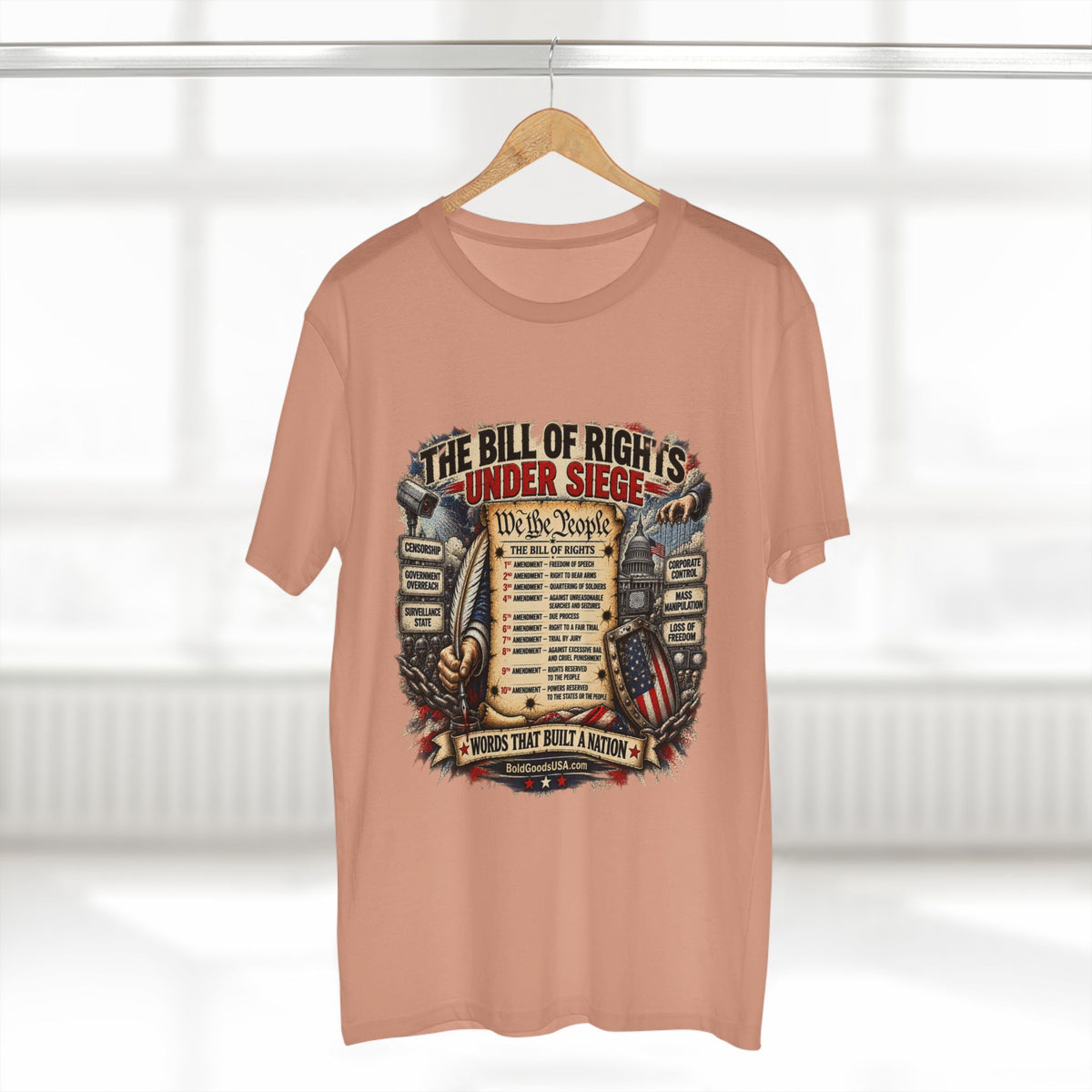 Bill of Rights – American Freedom Graphic T-Shirt | Front Print