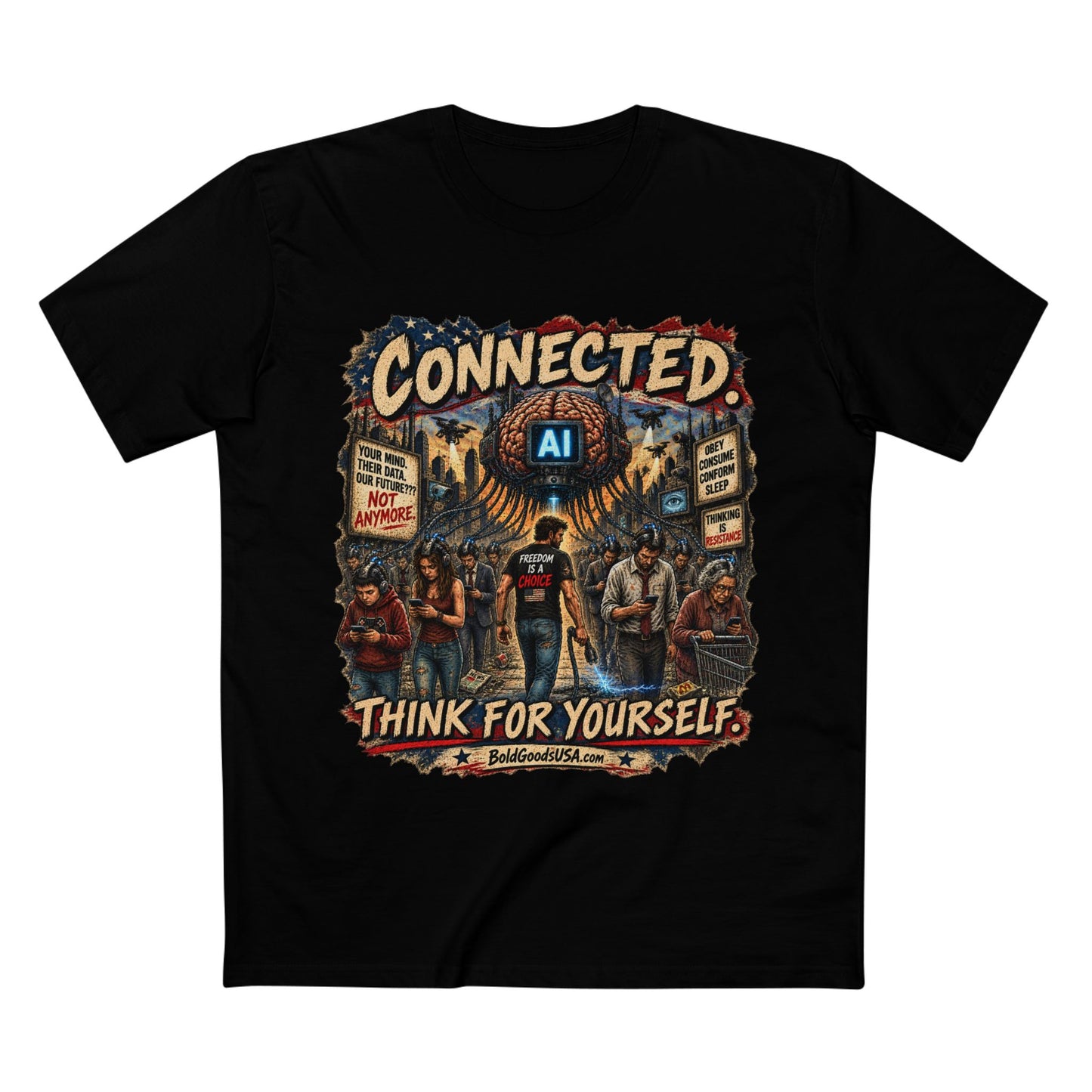 AI connected - Graphic T-Shirt | Front Print