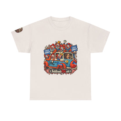Vote Kamala Graphic T-Shirt | Front Print + Sleeve Logo