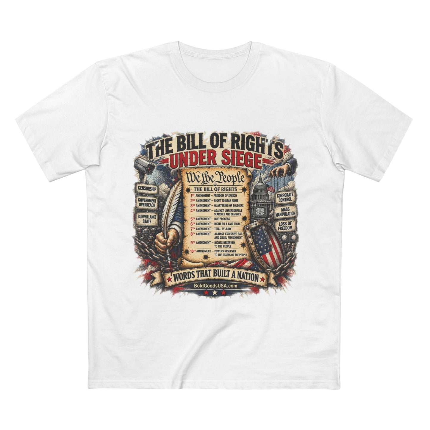 Bill of Rights - Political T-Shirt | Front Print