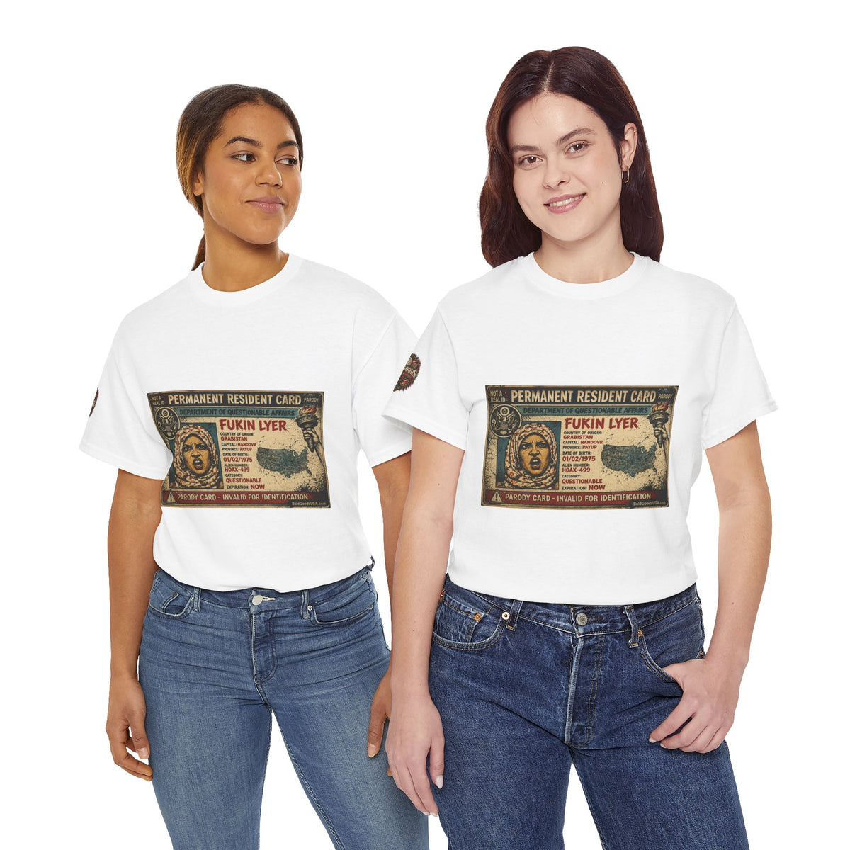 Fukin Lyer – Political Satire Graphic T-Shirt | Front Print + Sleeve Logo