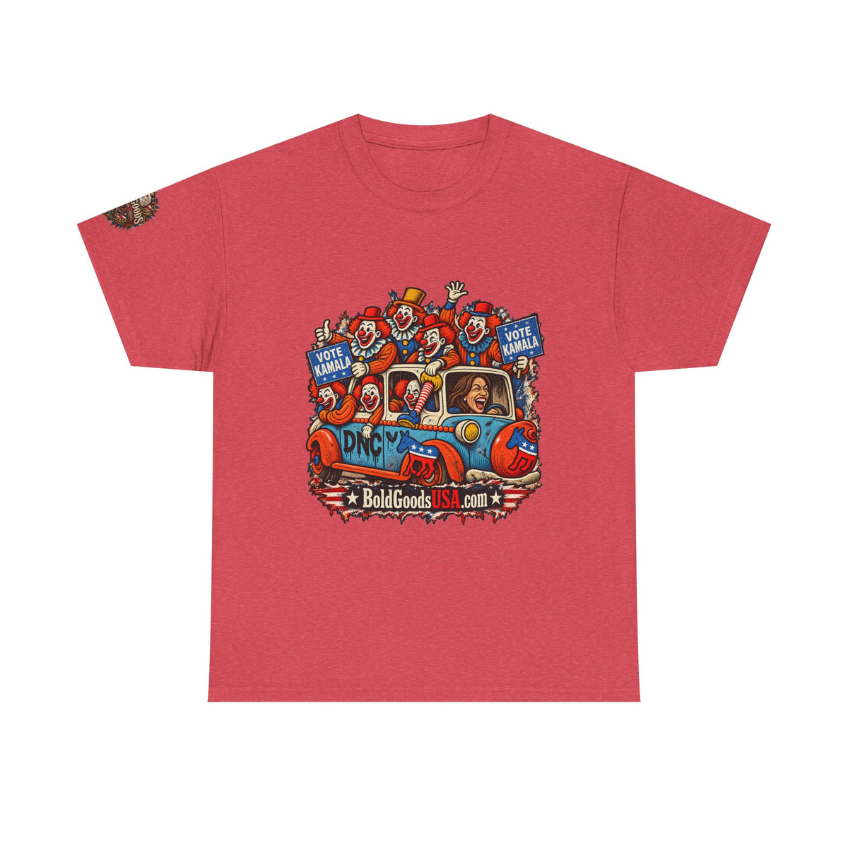 Vote Kamala Graphic T-Shirt | Front Print + Sleeve Logo