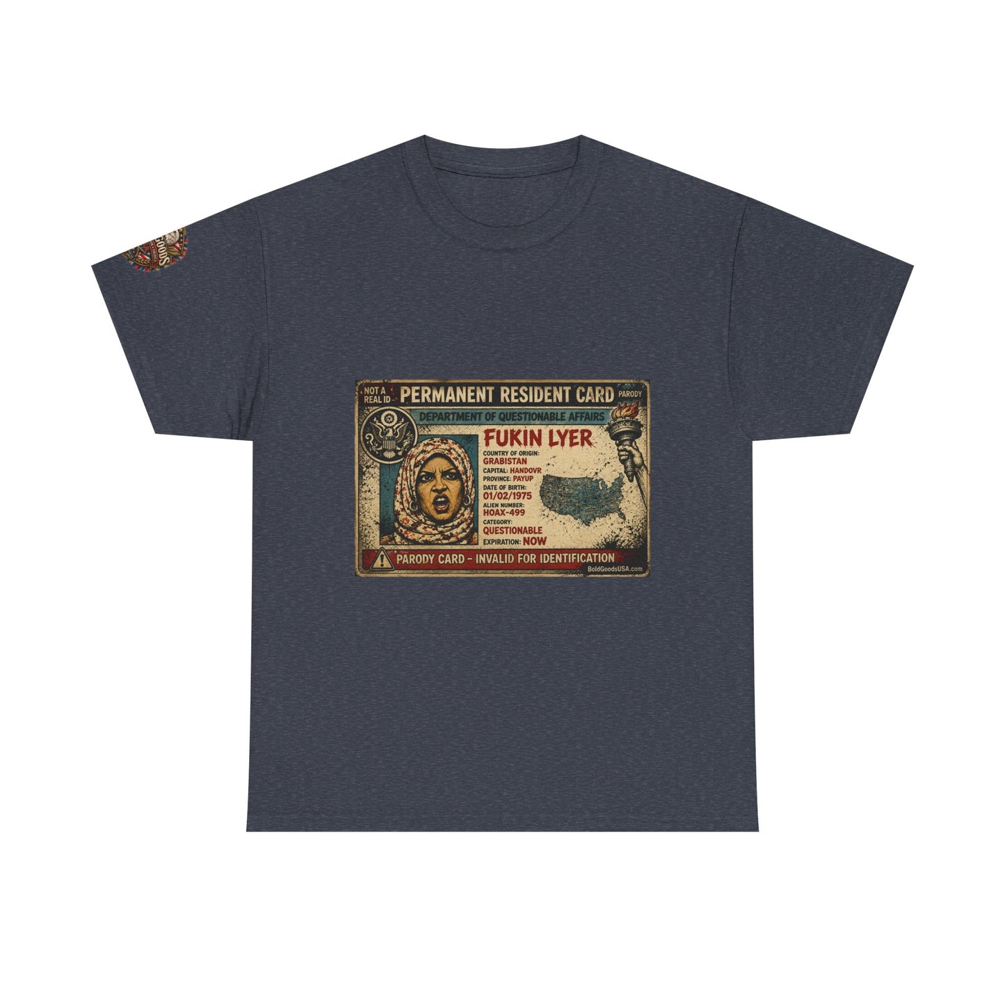 Fukin Lyer – Political Satire Graphic T-Shirt | Front Print + Sleeve Logo