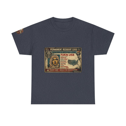 Fukin Lyer – Political Satire Graphic T-Shirt | Front Print + Sleeve Logo