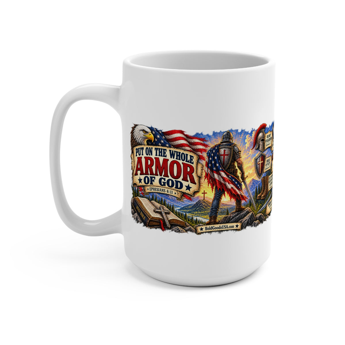 Armor of God  - Christian Patriotic 15oz Mug