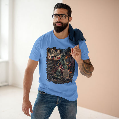 Tolerance – Political Satire Graphic T-Shirt | Front Print