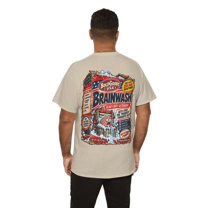 BG Brainwash – Political Satire T-Shirt | Back Print + Chest Logo